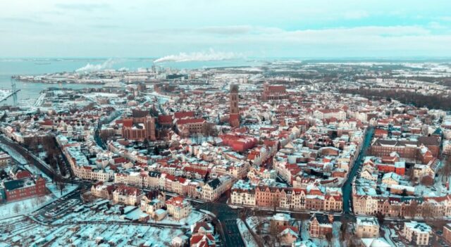 Luftaufnahme Wismar Winter 2026